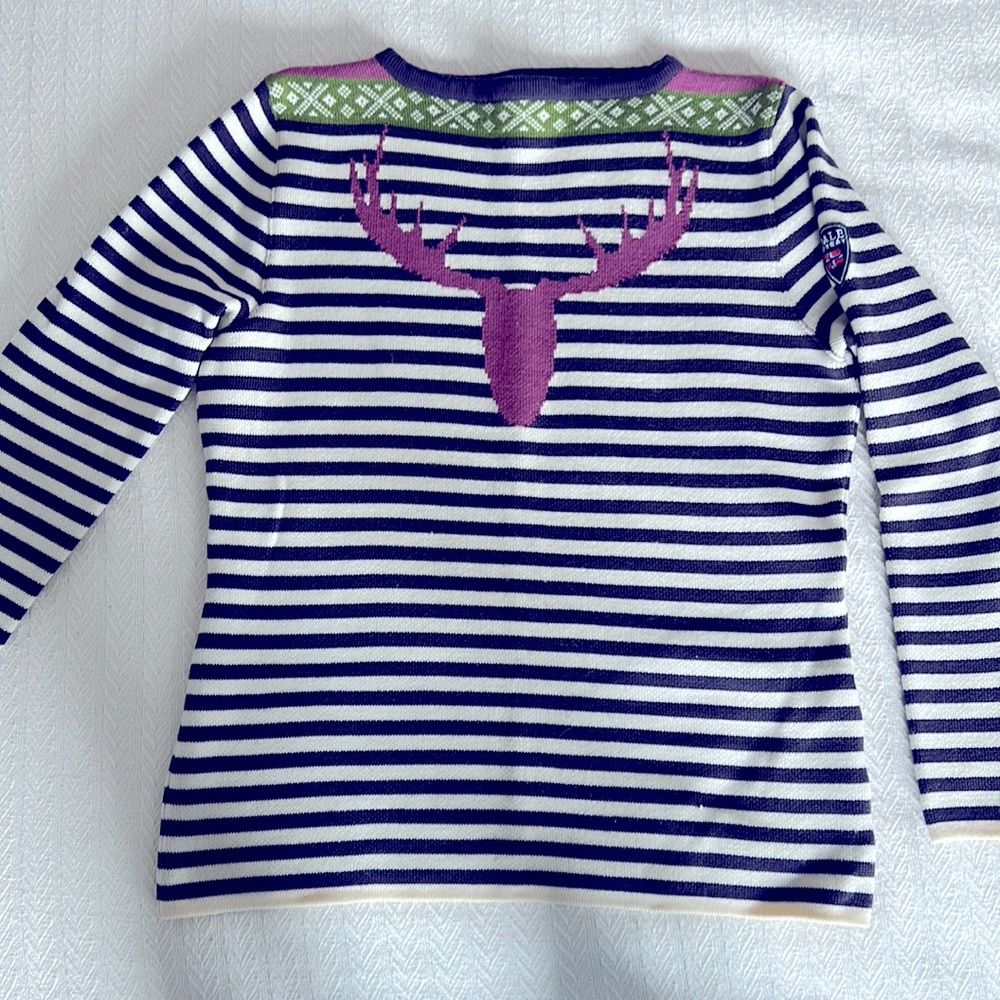 Dale of Norway wool sweater with moose/deer